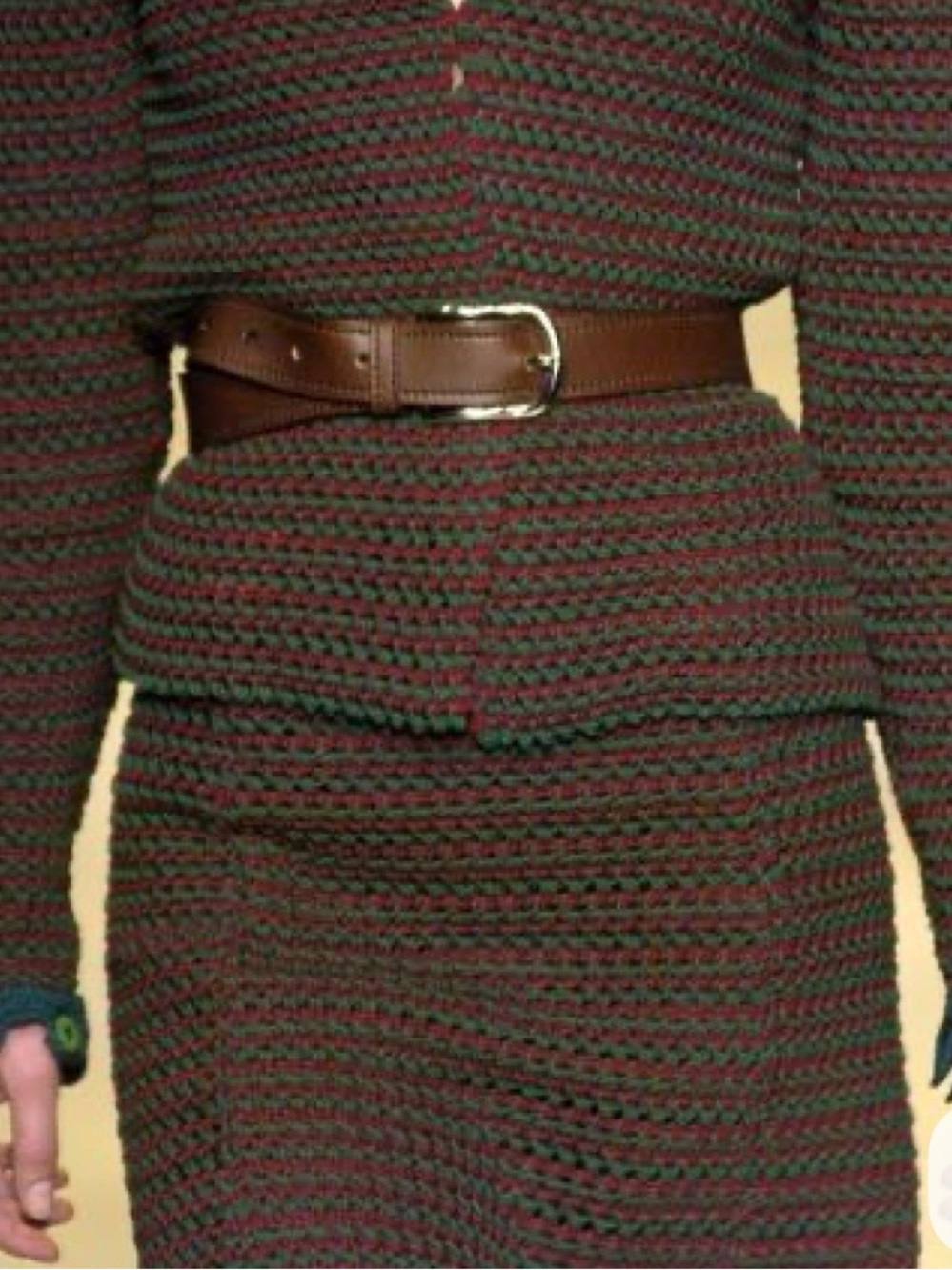 Prada SS2005 Runway Crochet Mirror Knit Skirt IT40 Archive Miuccia Prada - Picture 5 of 14